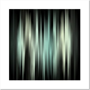 Abstract Green Stripes Posters and Art